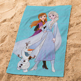 Serviette de bain et de plage Disney Home Frozen 2 Azur