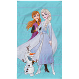 Serviette de bain et de plage Disney Home Frozen 2 Azur