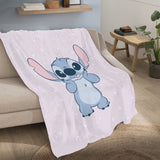 Plaid Cuddle Disney Home Stitch Happy