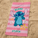 Serviette de bain et de plage Disney Home Stitch Ohana