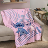Plaid Polaire Disney Home Stitch Wavy
