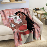 Plaid Polaire Disney Home Vaiana Pua
