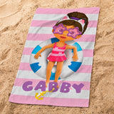 Serviette de bain et de plage Gabby et la Maison Magique Pink