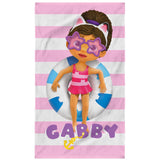 Serviette de bain et de plage Gabby et la Maison Magique Pink