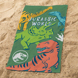 Serviette de bain et de plage Jurassic World Quatro Kaki