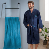 Peignoir adulte OM Ruban Col Kimono