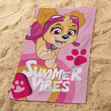 Serviette de bain et de plage Pat Patrouille Good Vibes