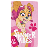 Serviette de bain et de plage Pat Patrouille Good Vibes