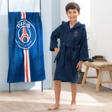 Peignoir enfant PSG Vainqueurs avec Capuche
