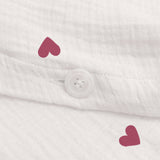Parure de lit enfant Gaze de coton Coeur