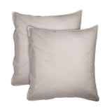 Lot de 2 Taies d'oreiller Coton Lavé à Franges