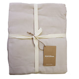 Lot de 2 Taies d'oreiller Coton Lavé à Franges