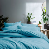 Lot de 2 Taies d'oreiller Coton Lavé Volant