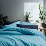 Lot de 2 Taies d'oreiller Coton Lavé Volant