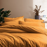 Lot de 2 Taies d'oreiller Coton Lavé Volant