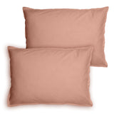 Lot de 2 Taies d'oreiller Coton Lavé Volant