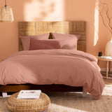 Lot de 2 Taies d'oreiller Coton Lavé Volant