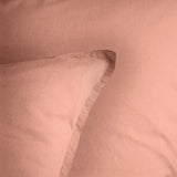 Lot de 2 Taies d'oreiller Coton Lavé Volant