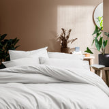 Lot de 2 Taies d'oreiller Coton Lavé Volant