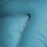 Lot de 2 Taies d'oreiller Coton Lavé Volant