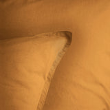 Lot de 2 Taies d'oreiller Coton Lavé Volant