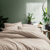 Lot de 2 Taies d'oreiller Coton Lavé Volant