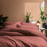 Lot de 2 Taies d'oreiller Coton Lavé Volant