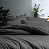 Lot de 2 Taies d'oreiller Coton Lavé Volant