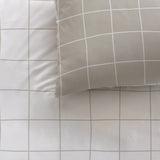 Parure de lit Greige Checks