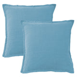 Lot de 2 Taies d'oreiller Lin Lavé