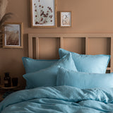 Lot de 2 Taies d'oreiller Lin Lavé