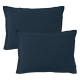 Lot de 2 Taies d'oreiller Lin Lavé