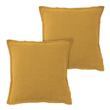 Lot de 2 Taies d'oreiller Lin Lavé