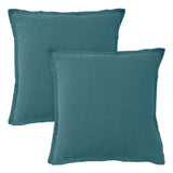 Lot de 2 Taies d'oreiller Lin Lavé