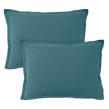 Lot de 2 Taies d'oreiller Lin Lavé