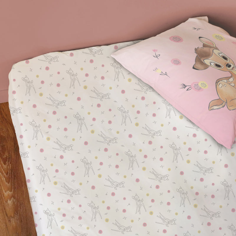 Drap housse Disney Home Bambi Flowers