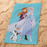 Serviette de bain et de plage Disney Home Frozen 2 Azur
