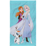Serviette de bain et de plage Disney Home Frozen 2 Azur