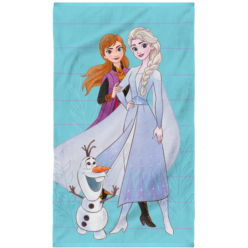 Serviette de bain et de plage Disney Home Frozen 2 Azur