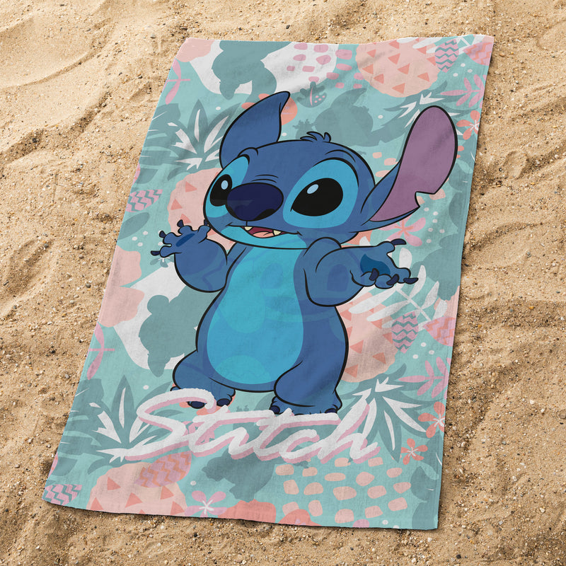 Drap de Plage Disney Home Stitch Tropics