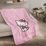 Plaid Cuddle Hello Kitty Cute