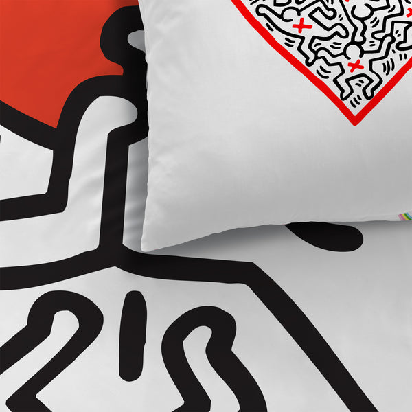 Parure de lit Keith Haring Red Love