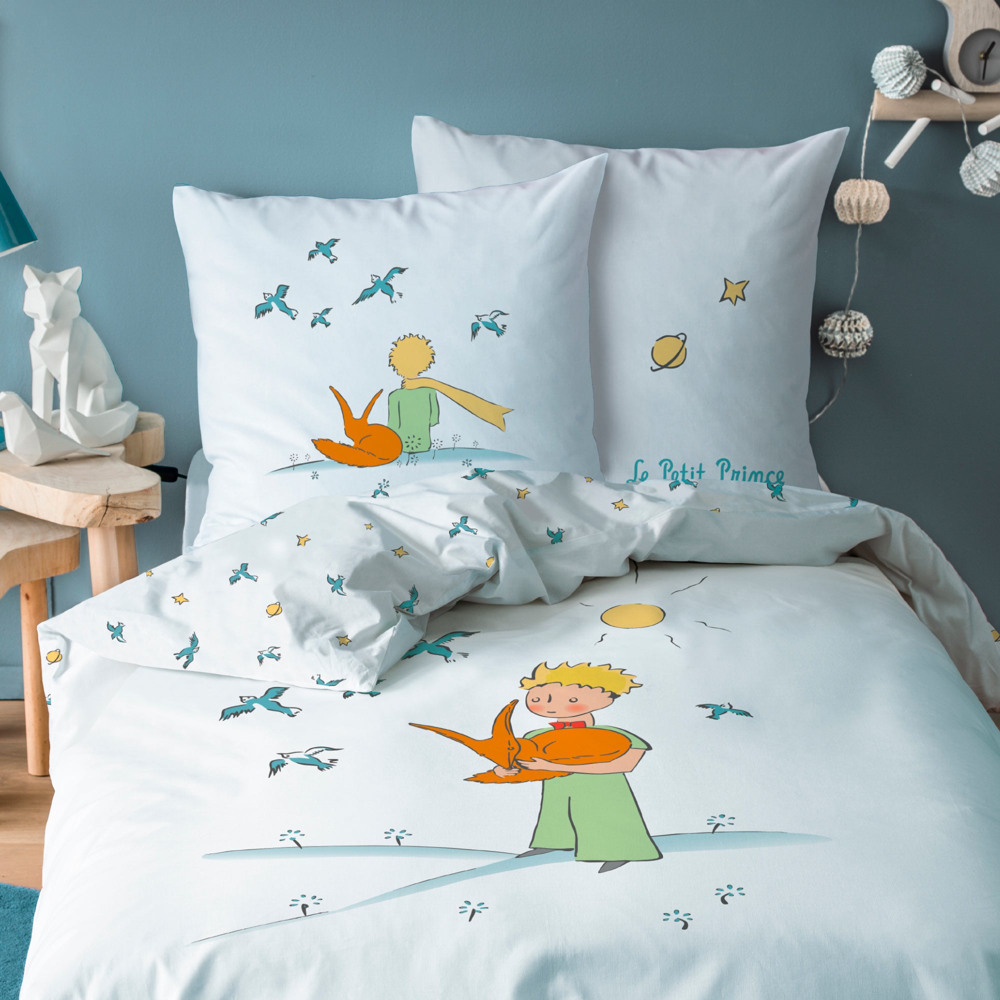 Dream Valley Parure De Lit Enfant Motif Pingouin - Ensemble De Couette Doux Et Confortable Pour Chambre D'Enfant - Thème Animaux Mignon