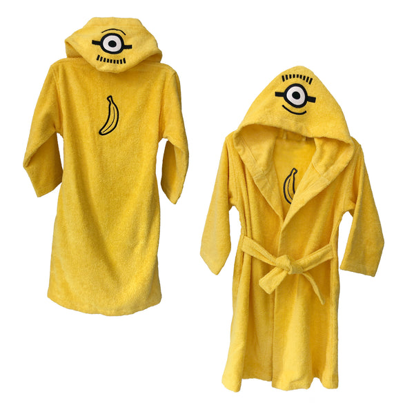 Peignoir enfant Les Minions Banana Capuche