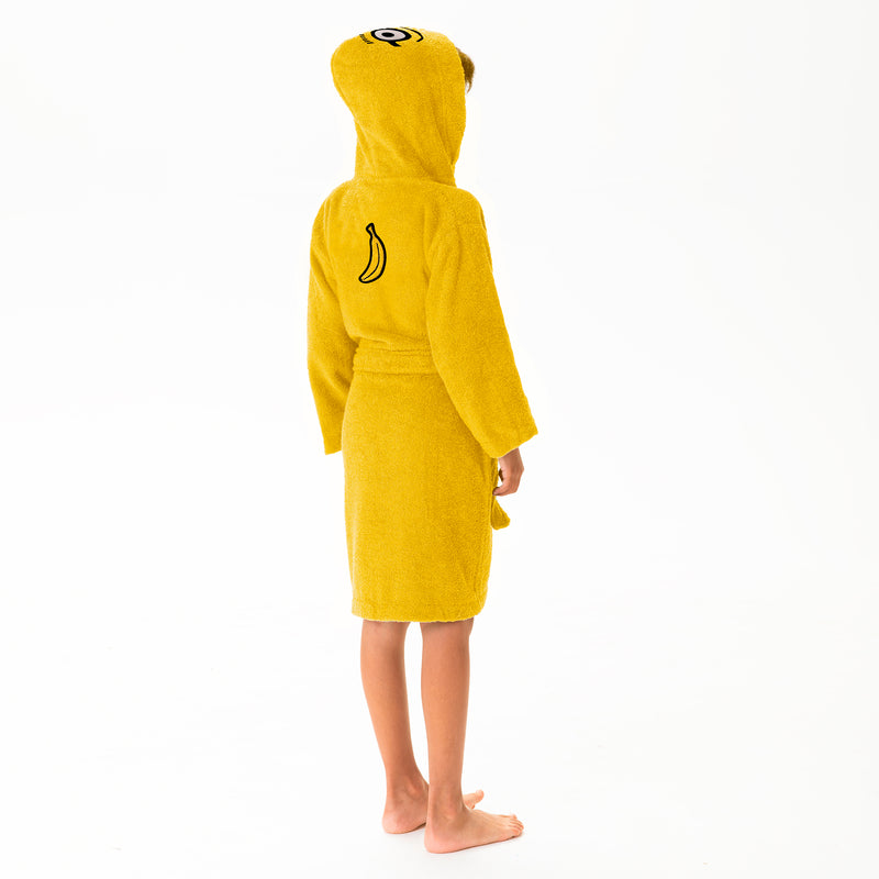 Peignoir enfant Les Minions Banana Capuche