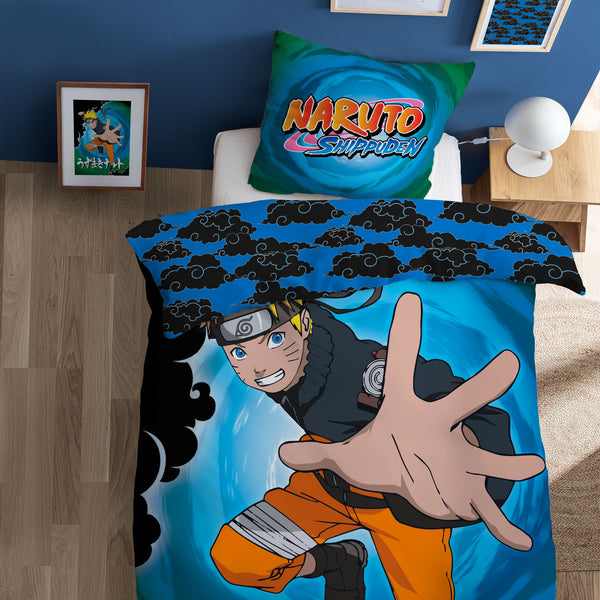 Parure de lit Naruto Black Clouds