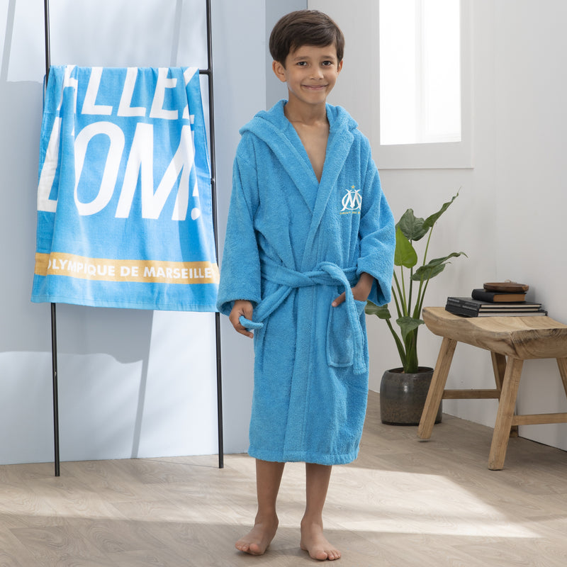 Peignoir enfant OM 2020 Capuche