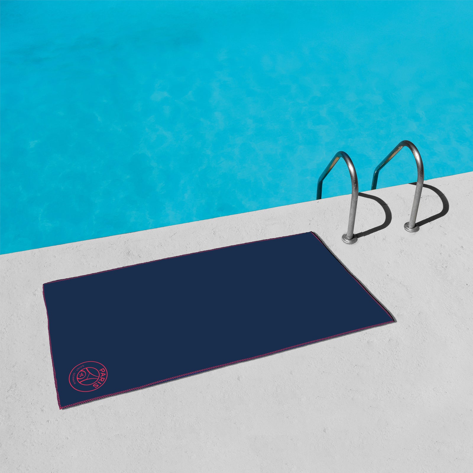 Serviette De Bain PSG 75x150cm - Coton Velours Certifié Oeko-Tex