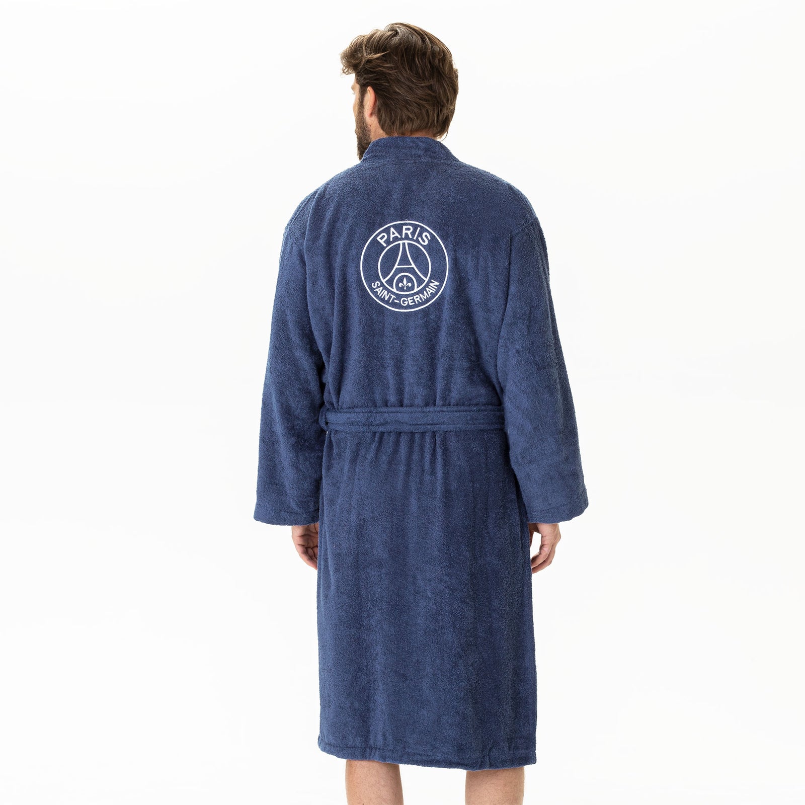 Peignoir Officiel PSG 100% Coton Bouclette – Broderie Club – Kimono Confort Absorbant