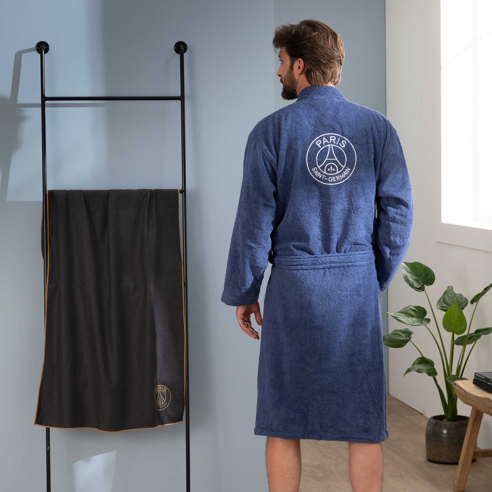 Peignoir mixte flanelle et polyester Peignoir mixte flanelle et polyester